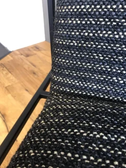 Brühl Loungesessel|Sessel Grace Stoff 5273 0099 Schwarz Weiß Metallgestell Schwarz