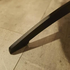 Jori Relaxsessel|Sessel Griffon Lounge Mit Hocker Bezug Mamaye C0201 4-Sternfuß Gekrümmt Schwarz