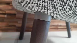 Vitra Relaxsessel|Sessel HAL Lounge Chair Stoff Credo SaltnPepper Grau mit Ottoman und Sitzkissen