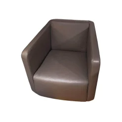 Team by Wellis Loungesessel|Sessel Hamo Mit Drehteller Leder XO Smart Basalt Grau Gestell Graphit Lackiert