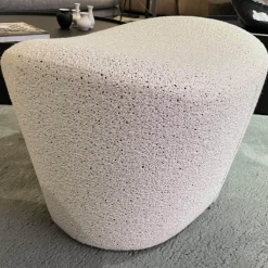 B&B Italia Loungesessel|Relaxsessel|Sessel Harbor Laidback Stoff Sambuco Weiß Gestell Schwarz Pulverbeschichtet Inklusive Hocker