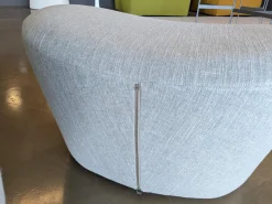 B&B Italia Relaxsessel|Sessel Harbor Laidback Stoff Lodi Salbeigrün Gestell Bronze mit Hocker