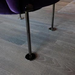 Walter Knoll Loungesessel|Sessel Hausmann Stoff Harald 2 Col 692 Aubergine Violett Rundstahlfüße Schwarz Chrom
