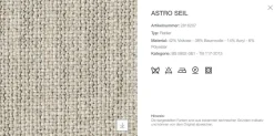 B&B Italia Relaxsessel|Sessel Husk Stoff Rattier Astro Seil Beige Schale Kunststoff Weiß Gestell Eiche Hell Gebürstet Mit Hocker