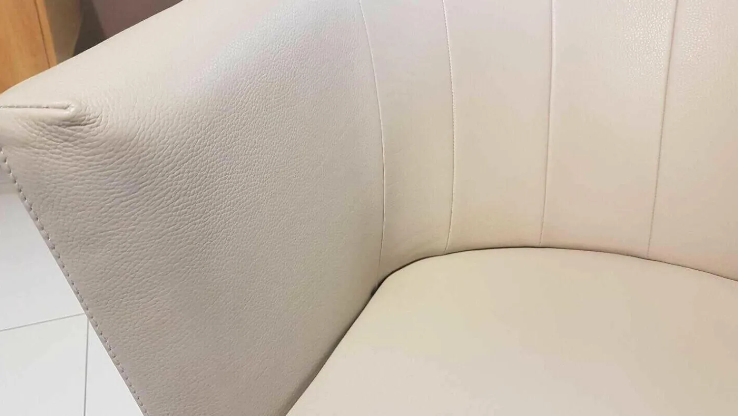 Jori Relaxsessel|Sessel Ice Cube Leder Lipano Ovo Creme