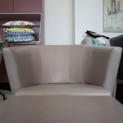 Jori Relaxsessel|Sessel Ice Cube Leder Lolita Albero mit Hocker