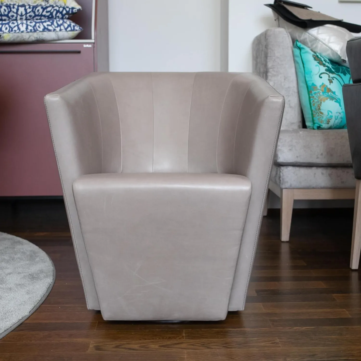 Jori Relaxsessel|Sessel Ice Cube Leder Lolita Albero mit Hocker