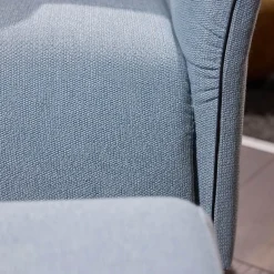 Erpo Relaxsessel|Sessel inkl. Hocker Modena 220 Bezug Stoff Prairie 2022 45 Hellblau Mit Biese Keder Leder Dunkelblau Inklusive Hocker Und Kissen