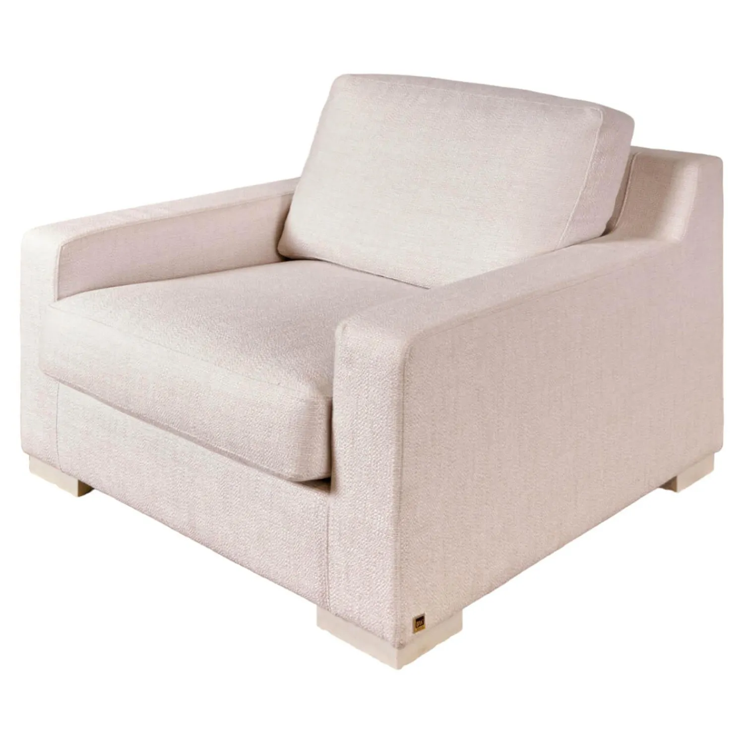 Bielefelder Werkstätten Loungesessel|Relaxsessel|Sessel Inspiration Stoff Joell 1742-171 Weiß Grau Mit Blockfüße