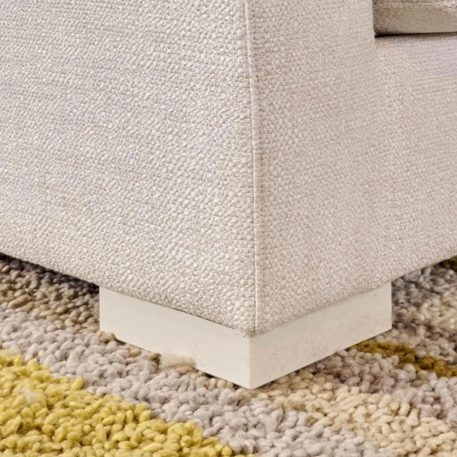 Bielefelder Werkstätten Loungesessel|Relaxsessel|Sessel Inspiration Stoff Joell 1742-171 Weiß Grau Mit Blockfüße