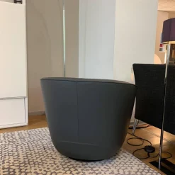 Walter Knoll Relaxsessel|Sessel Ishino 195-10 Leder 55 1441 Basalt Grau