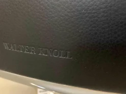 Walter Knoll Relaxsessel|Sessel Leadchair Leder Elen 65 Black 1230 4-Fuß-Kreuz Aluminium