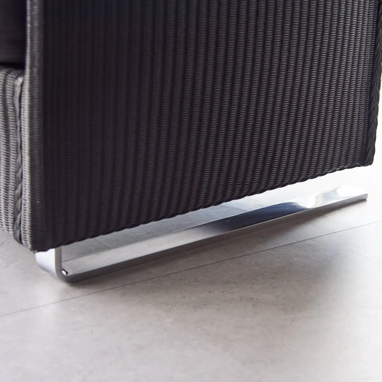 Accente Loungesessel|Sessel Leder Und Stoff Schwarz Gestell Metall Chrom Schwingend