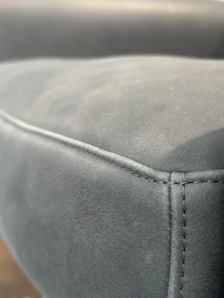 Bielefelder Werkstätten Relaxsessel|Sessel Legend 172 1000 Leder Java Vulcano Grau Kreuzfuß Metall Schwarz Matt Pulverbeschichtet Mit Hocker