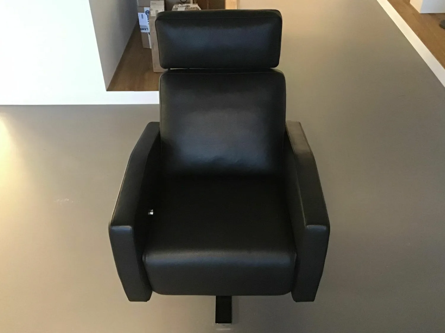 Weibelweibel Relaxsessel|Sessel Lenis Rancho Schwarz L0771A Gestell 5-Sternfuß Chrom Glänzend mit Relaxfunktion