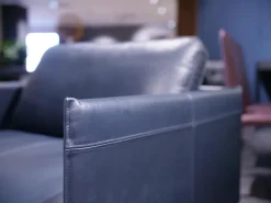 Rolf Benz Loungesessel|Sessel Liv Smart Leder 42 103 Dunkel Schwarz Blau Gestell Aluminium RAL 9017 Verkehrsschwarz Pulverbeschichtet