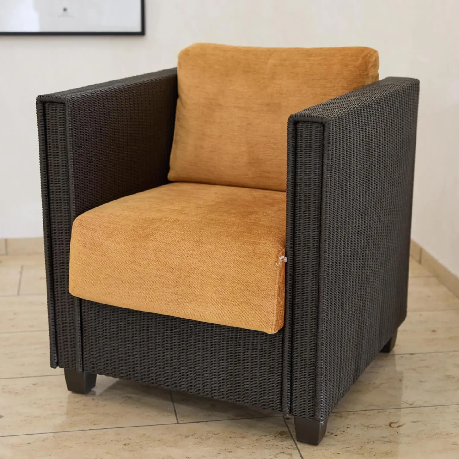 Accente Relaxsessel|Sessel Loft Pur Geflecht Marone Matt Stoff Side 2012 Farbe Gelb 01