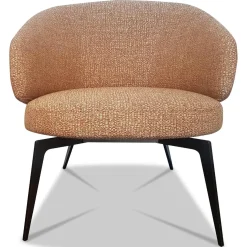 Lema Relaxsessel|Sessel Lounge Chair Bice Stoff DD TDD81 Sarin Orange Füße Bronzefarben