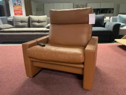 Erpo Relaxsessel|Sessel Manhattan 250 Leder 43.085 Tabac Braun mit Aufstehhilfe