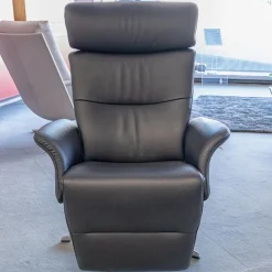 Conform Relaxsessel|Sessel Master Leder Fantasy Schwarz 2514-89 X-Fuß Aluminium