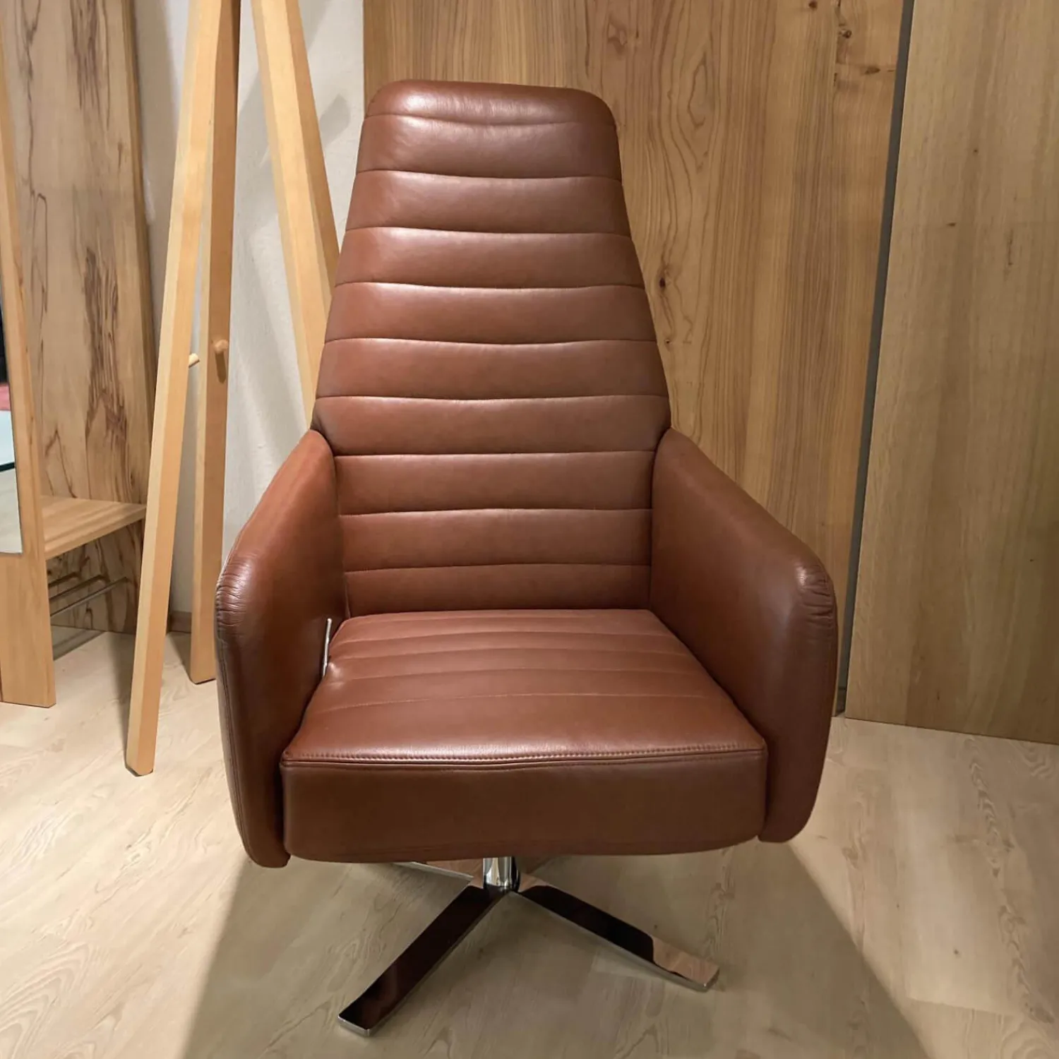 Werther Relaxsessel|Sessel Max Leder L7035D Braun mit Kippfunktion