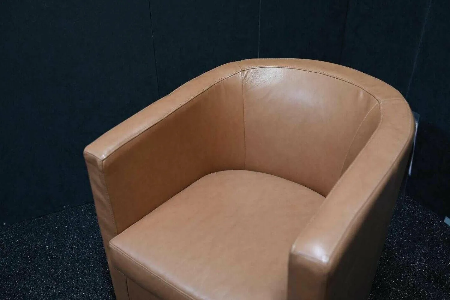 Creativ Polska Relaxsessel|Sessel Max Leder New Softy 393 Nuss Fuß Buche