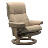 Stressless Relaxsessel|Sessel Mayfair L Leder Paloma Beige Gestell Classic Power LegBack mit Akku