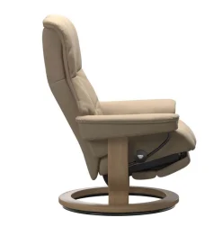 Stressless Relaxsessel|Sessel Mayfair L Leder Paloma Beige Gestell Classic Power LegBack mit Akku