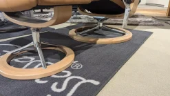 Stressless Relaxsessel|Sessel Mayfair Leder Cori 48 Caramel Braun Holz 04 Eiche Gestell Signature 40 Aluminium