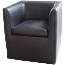 COR Loungesessel|Sessel Mell Bodennah Bezug Leder Semi Mocca 284