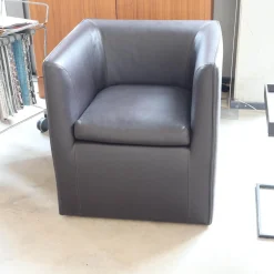 COR Loungesessel|Sessel Mell Bodennah Bezug Leder Semi Mocca 284