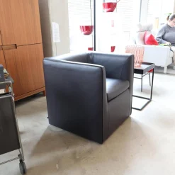 COR Loungesessel|Sessel Mell Bodennah Bezug Leder Semi Mocca 284