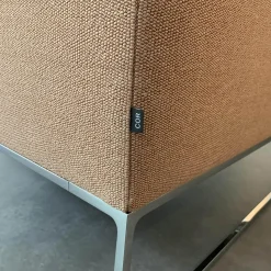 COR Relaxsessel|Sessel Mell Stoff 9121 Flamingo Rosa Gestell Metall Verchromt