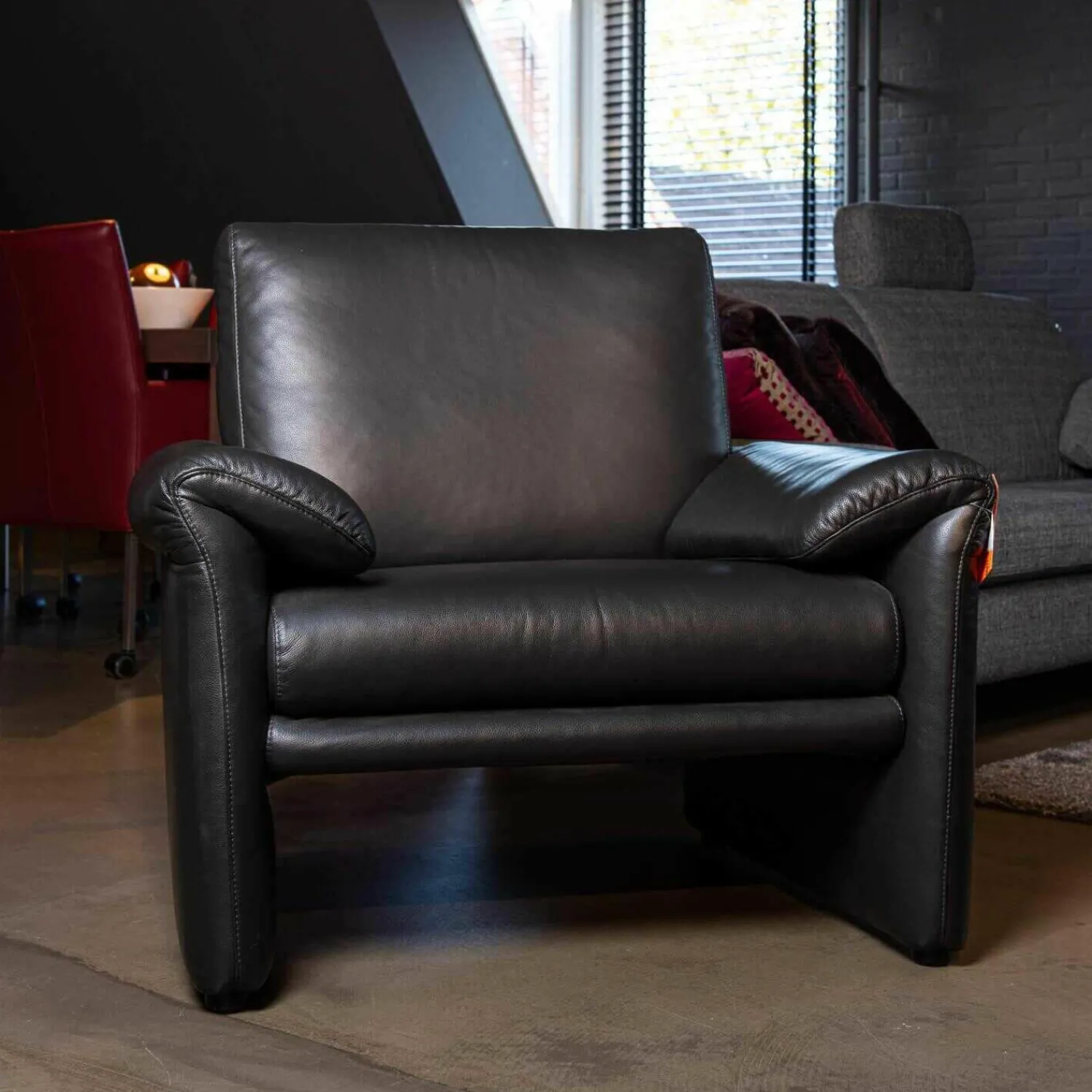 W. Schillig Relaxsessel|Sessel Meloody Leder Z60 95 Grau