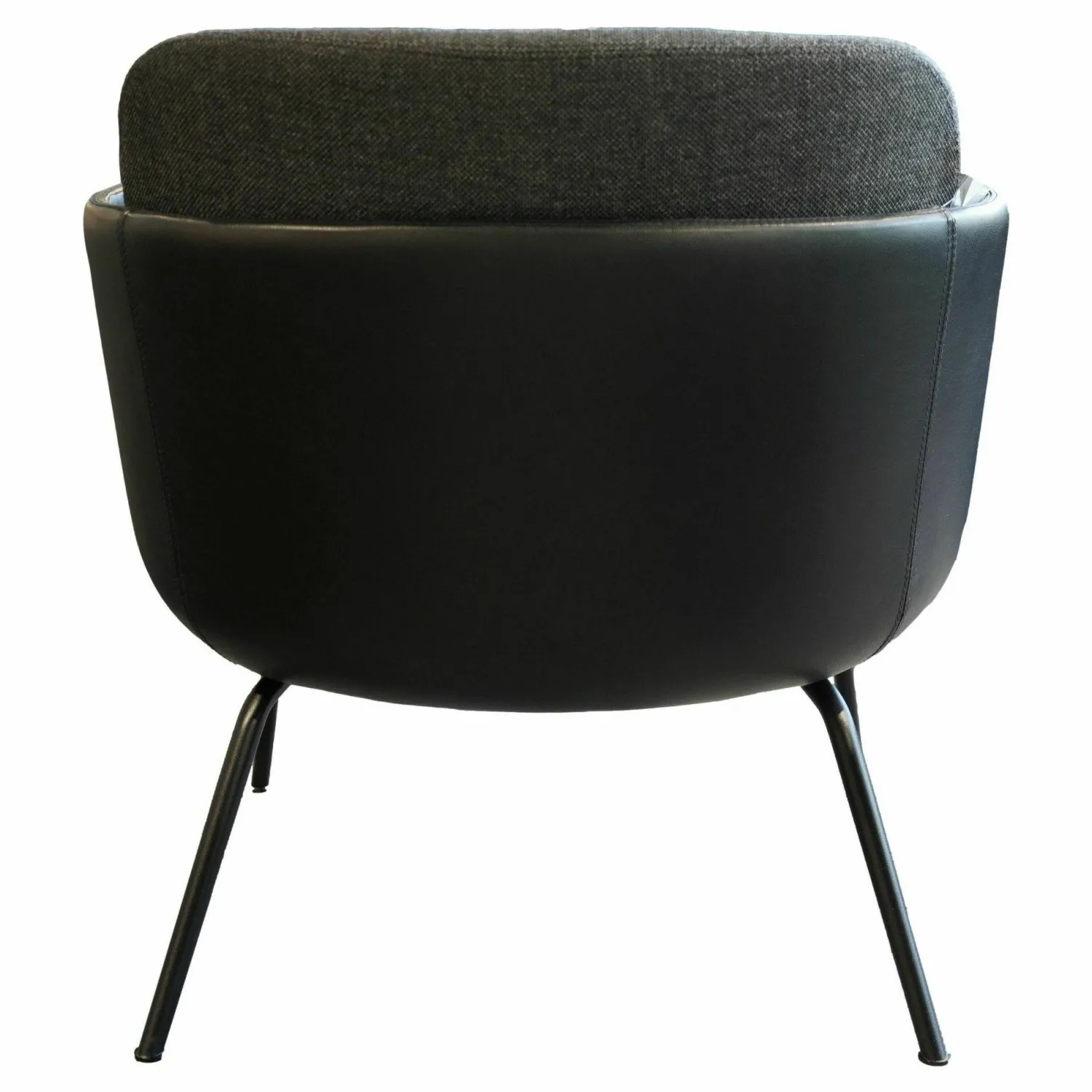 Wittmann Einzelstühle|Sessel Merwyn Lounge 29613 Bezug Innen Stoff Hagen Graphit Bezug Außen Schwarz Keder Wie Armlehnen Metallfüsse Schwarz Grau Pulverbeschichtet