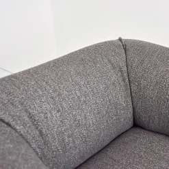 MDF Italia Loungesessel|Sessel Mia Bezugsstoff Dune Grau Basis Drehbar Mit Rückholmechanismus