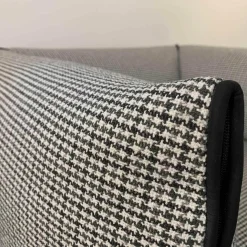 MDF Italia Relaxsessel|Sessel Mia Stoff Hahnentritt Schwarz-Weiß-Grau