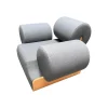 Spektrum Loungesessel|Sessel MVPHE Bezug Stoff Kvadrat Tonus 4 615 Anthrazit Gestell Buche Furniert