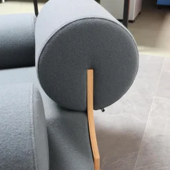 Spektrum Loungesessel|Sessel MVPHE Bezug Stoff Kvadrat Tonus 4 615 Anthrazit Gestell Buche Furniert