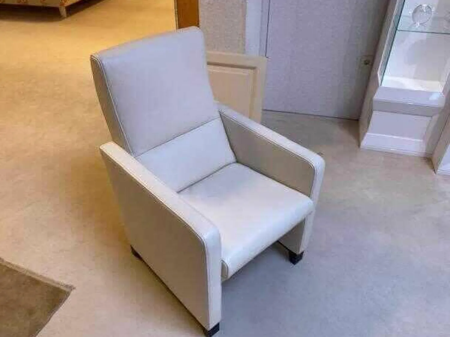 Jori Relaxsessel|Sessel Navy JR 4080 Fest Celia Pearl Fuß Holz Braun