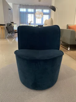 COR Loungemöbel|Loungesessel|Sessel Nenou Stoff 8170 Ozean Dunkelblau Inklusive Hocker