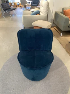 COR Loungemöbel|Loungesessel|Sessel Nenou Stoff 8170 Ozean Dunkelblau Inklusive Hocker