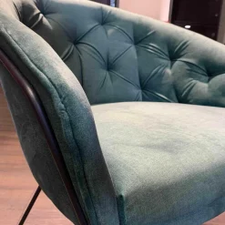 Troels Relaxsessel|Sessel Noa Stoff 450 Deluxe Dark Green Gestell Schwarz