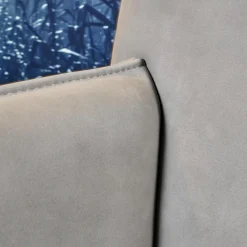 COR Loungesessel|Sessel Noto Nubukleder 682 Elefantgrau Weiche Rollen