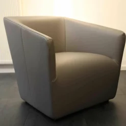 Vitra Relaxsessel|Sessel Occasional Lounge Chair Leder Premium L40 Granit