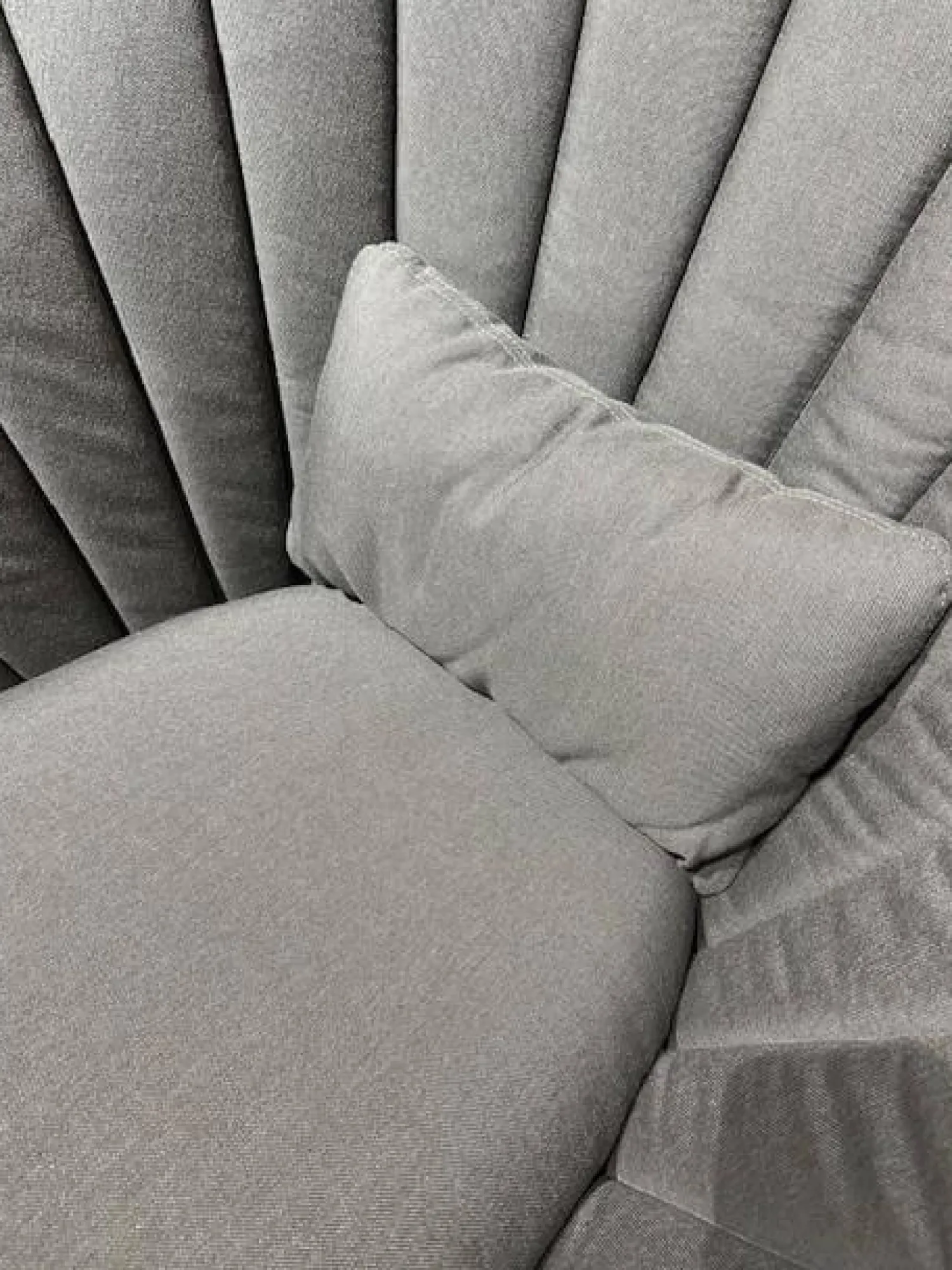 Cane Line Loungesessel|Sessel Peacock Kissen Natte Grey Grau Sitzschale Soft Rope Polypropylen Dark Grey Grau Gestell Teakholz