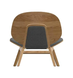 Weibelweibel Einzelstühle|Sessel Poi Stoff Hector Pepper Grau Holzgestell Eiche Natur