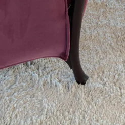 Giorgetti Fernsehsessel|Sessel Progetti 63340 Stoff Samt Adamo Und Eva 02 Aubergine Violett Pink Gestell Holz Matt Gebeizt Inklusive Hocker