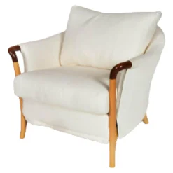 Giorgetti Relaxsessel|Sessel Progetti Stoff Lavello Weiß Gestell Buche Natur