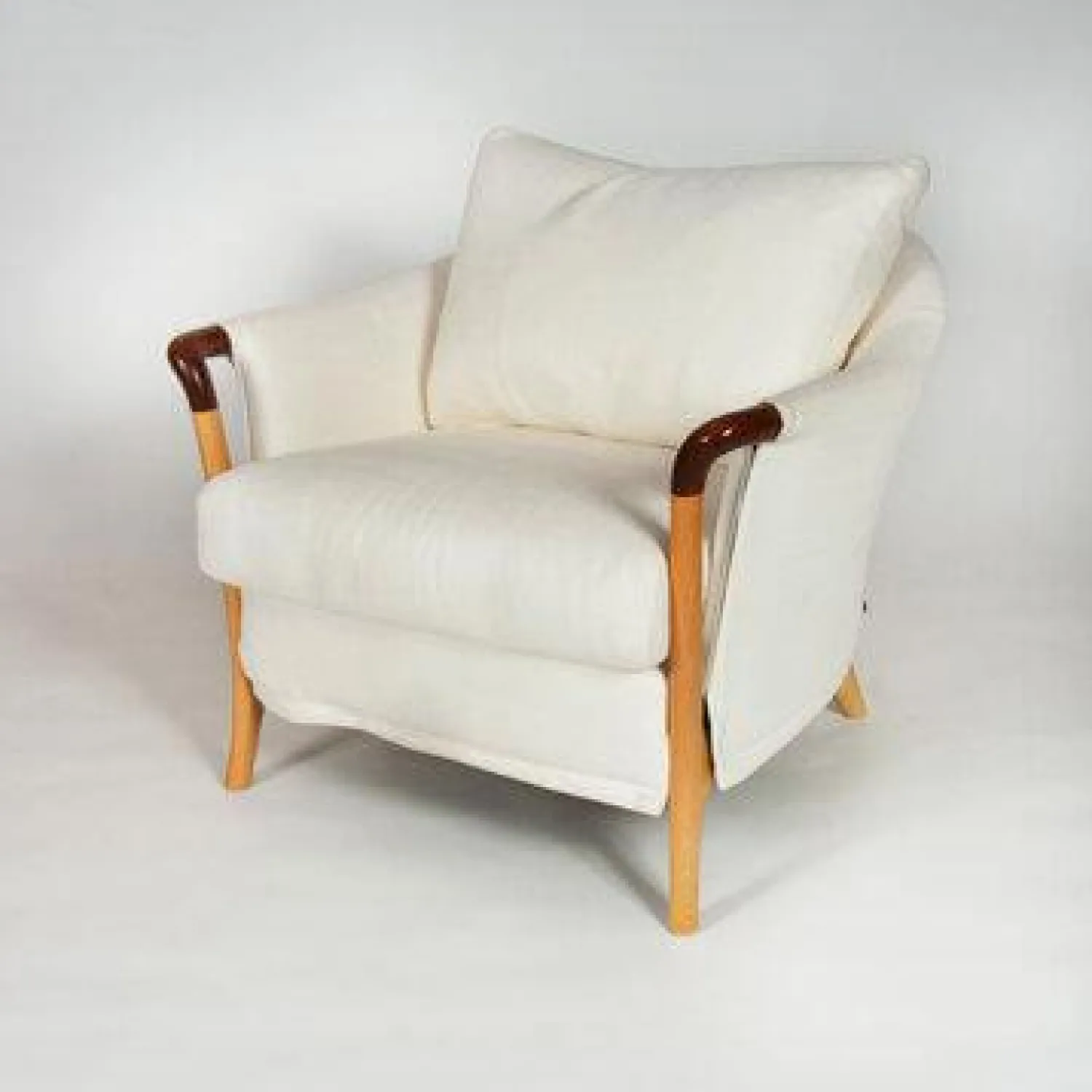 Giorgetti Relaxsessel|Sessel Progetti Stoff Lavello Weiß Gestell Buche Natur